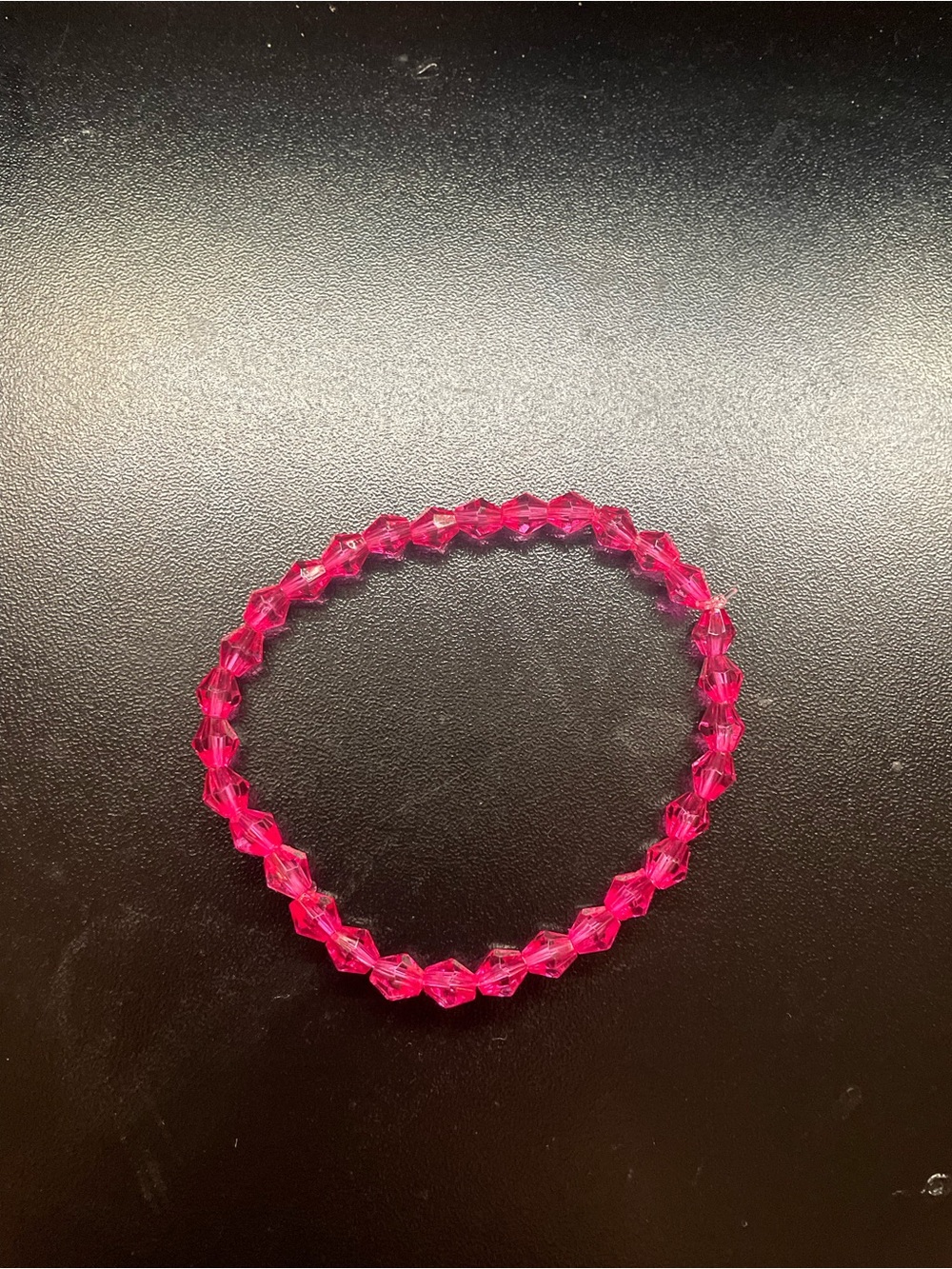 Pink Crystal Bead Stretch Bracelet - Women Jewelry
